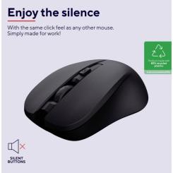 Мышка Trust Mydo Silent Wireless Black Фото 6