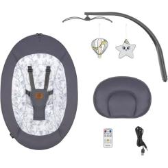 Кресло-качалка Lionelo Ralf Grey White Фото 7