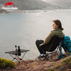 Туристический стол Naturehike полегшений NH19Z027-Z сітка/ алюміній чорний Фото 1