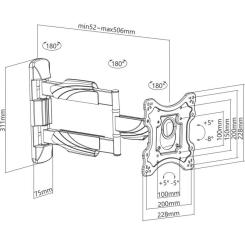 Кронштейн Brateck KMA28-223L Фото 6