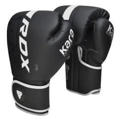 Боксерские перчатки RDX F6 Kara Matte White 16 унцій Фото 1