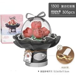 Конструктор LOZ mini букет роз Фото 1