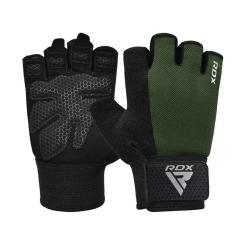 Перчатки для фитнеса RDX W1 Half Army Green M Фото