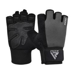 Перчатки для фитнеса RDX W1 Half Gray Plus XL Фото