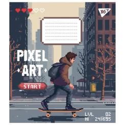Тетрадь Yes Pixel art 12 аркушів коса лінія Фото 1