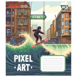 Тетрадь Yes Pixel art 12 аркушів коса лінія Фото 3