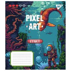 Тетрадь Yes Pixel art 12 аркушів коса лінія Фото 5