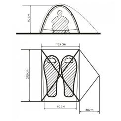 Палатка Turbat Borzhava 2 yellow Фото 3
