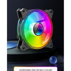 Кулер для корпуса Gamemax FN-12Rainbow-Q-Infinity Фото 7