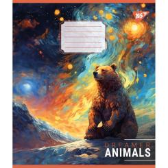 Тетрадь Yes Dreamer animals 36 аркушів клітинка Фото 1