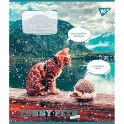Тетрадь Yes Funny pets 36 аркушів лінія Фото 2