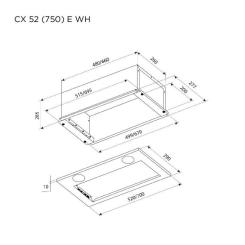 Вытяжка кухонная Pyramida CX 52 (750) E BL Фото 5