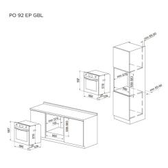 Духовой шкаф Pyramida PO 92 EP GBL Фото 11