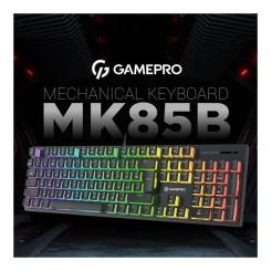 Клавиатура GamePro MK85B Blue Switch RGB USB Black Фото 2