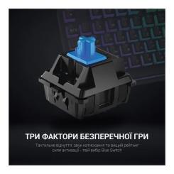 Клавиатура GamePro MK85B Blue Switch RGB USB Black Фото 3