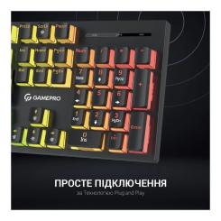 Клавиатура GamePro MK85B Blue Switch RGB USB Black Фото 6