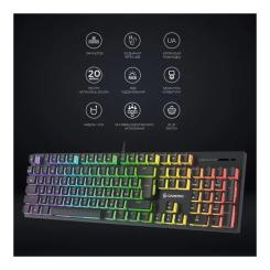 Клавиатура GamePro MK85B Blue Switch RGB USB Black Фото 8