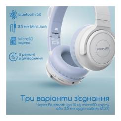 Наушники Promate Panda Lilac Фото 7