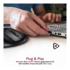 Мышка Promate Contour Wireless Black Фото 4