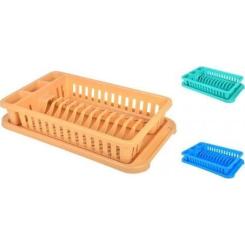 Сушилка для посуды Консенсус 1 ярус біла Фото