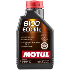 Моторное масло MOTUL 8100 Eco-lite SAE 0W-20, 1л Фото