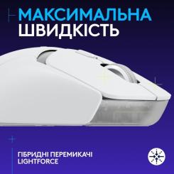 Мышка Logitech G309 Lightspeed Wireless/Bluetooth White Фото 1