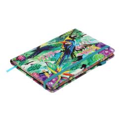 Книга записная Buromax EXOTIC А5 96 аркушів клітинка, бірюзовий Фото 2