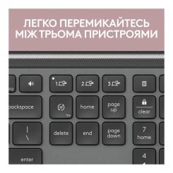 Клавиатура Logitech K950 Bluetooth/Wireless UA Graphite Фото 2