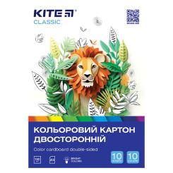 Цветной картон Kite А5 двухсторонний Classic 10 листов Фото