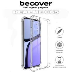 Чехол для мобильного телефона BeCover Anti-Shock Realme C65 Clear Фото 3