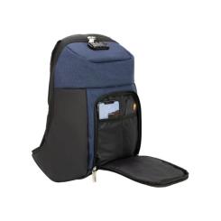 Рюкзак школьный Optima 17" USB унисекс Синий Фото 2