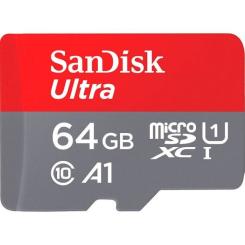 Карта памяти SanDisk 64GB microSD Class 10 A1 R-140 Фото 1