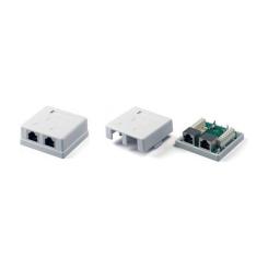Компьютерная розетка Eserver RJ45x2 STP cat.5e Фото