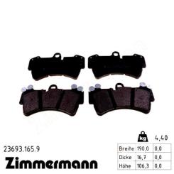 Тормозные колодки ZIMMERMANN 23693.165.9 Фото