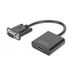 Переходник Digitus VGA to HDMI (M/F), Full HD Фото