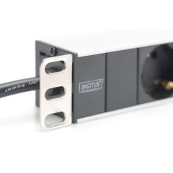 Силовой блок Digitus 1U, 8xSchuko, 16A, 250V, вилка Schuko Фото 3