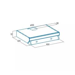 Вытяжка кухонная Cata F 2060 bk Фото 1