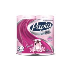 Туалетная бумага Papia Parfume 3 шари 8 рулонів Фото