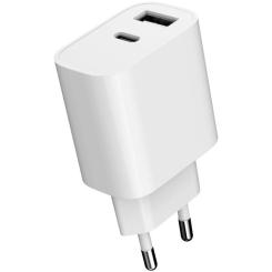 Зарядное устройство Gembird 1xUSB-A+1xUSB-C 5V/2.4A (12W) white Фото 4