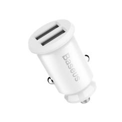 Зарядное устройство Baseus Grain Metal 3.1A/2USB White Фото 3