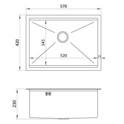 Мойка кухонная Nett NB-5742 Фото 5