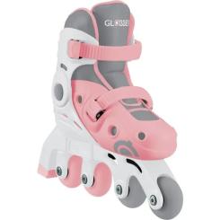 Роликовые коньки Globber 2в1 пастельно-рожеві р.30-33, до 60кг, 5+ Фото 1