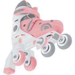 Роликовые коньки Globber 2в1 пастельно-рожеві р.30-33, до 60кг, 5+ Фото 6