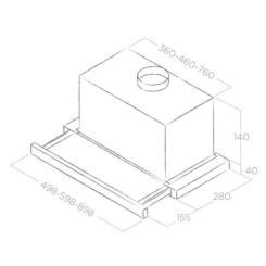 Вытяжка кухонная Elica TT14 LUX BL/A/50 Фото 3