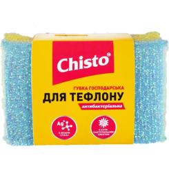 Губки кухонные Chisto Для тефлона Антибактериальные 2 шт. Фото