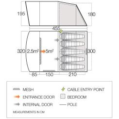 Палатка Vango Harris 500 Mineral Green (TETHARRIS000002) Фото 11