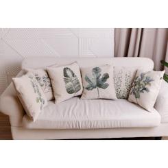 Подушка Прованс гобеленовая декоративная Herbal Фисташка 45х45 см Фото 4