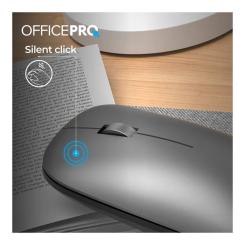 Мышка OfficePro M225G Silent Click Wireless Gray Фото 9