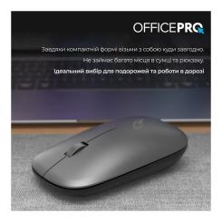 Мышка OfficePro M225G Silent Click Wireless Gray Фото 11
