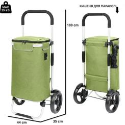 Сумка-тележка ShoppingCruiser Allround Green (650070) Фото 2
